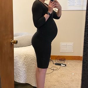 Market & Spruce 3/4 Sleeve Maternity Bodycon Dress
